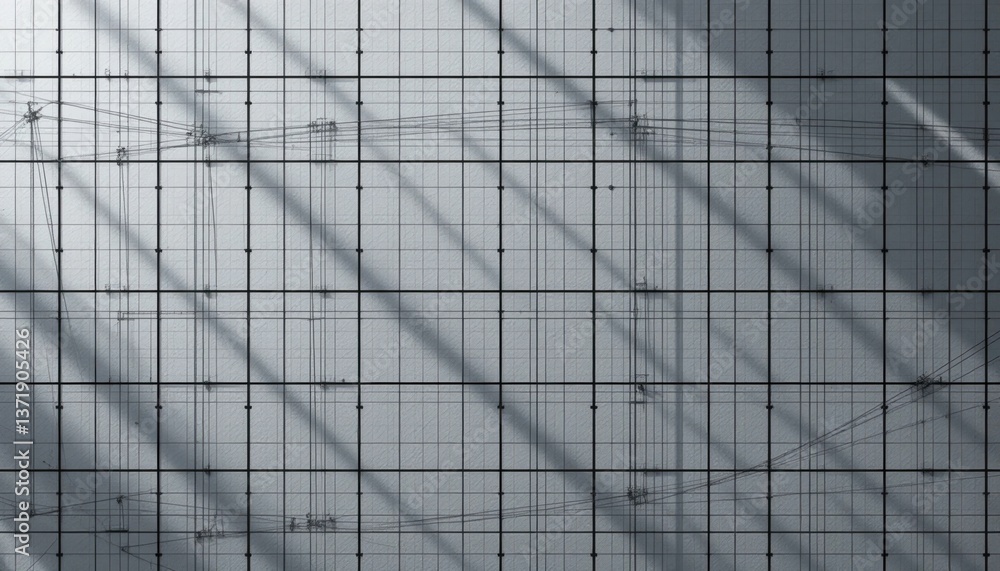 Poster dynamic architectural patterns and shadows urban environment abstract photography modern design high