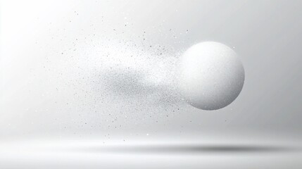 Abstract Sphere Disintegrating into Particles