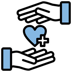 Healthcare Blue Black Icon