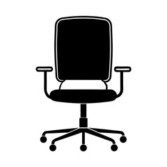 Black ergonomic office chair with wheels and adjustable features