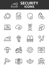 Set of security icons
