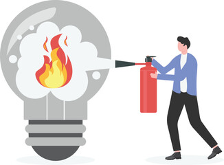 Crisis management, business concept