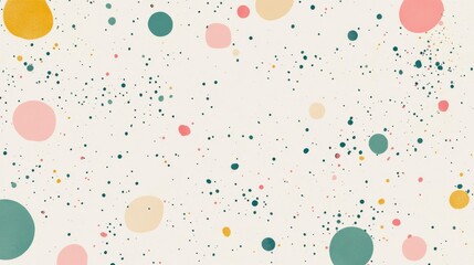 Abstract Colorful Circles and Dots Pattern Background