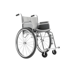 Fototapeta premium wheelchair isolated on white