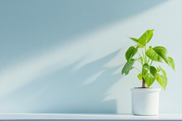 Potted plant with light