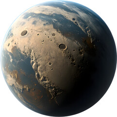 Naklejka premium Stunning space landscape with vivid celestial bodies and stars.