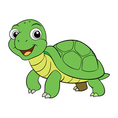 Funny turtle cartoon
