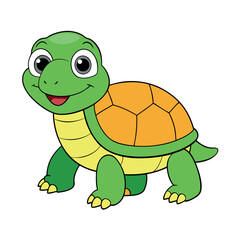 Funny turtle cartoon