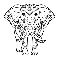 Elephant cartoon illustration
