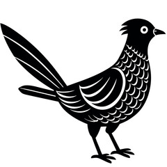 Cuckoo animal vector art illustration 