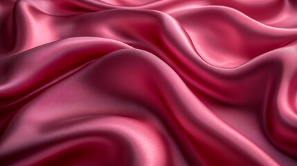 A silky texture in shades of deep crimson and soft pink, with intricate folds and highlights that create a luxurious, romantic feel,