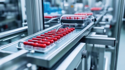 Fototapeta premium A pharmaceutical stability testing lab monitoring long-term drug effectiveness.