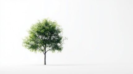 Obraz premium single tree isolated on white background with clipping path