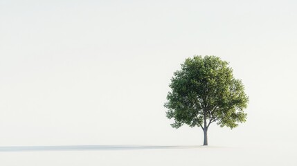 Obraz premium single tree isolated on white background with clipping path