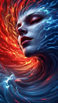 Elemental Rebirth: The Face of Fire and Ice