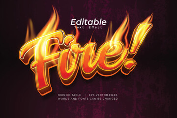 editable chicken text effect with fire decoration	