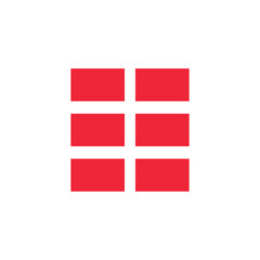 Red squares arranged in a cross pattern