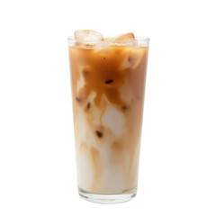 Iced Latte Coffee Drink in Glass