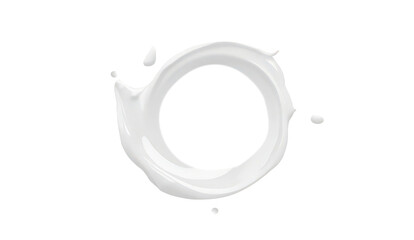 Milk Splash Ring Transparent PNG File