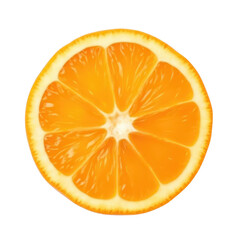 Fototapeta premium Juicy Orange Slice on Black Background