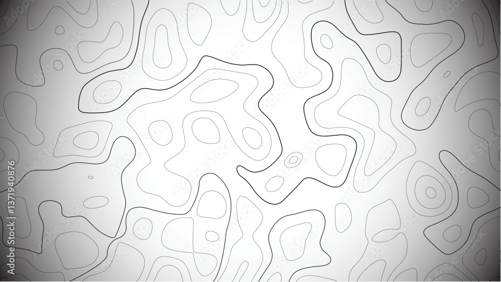 Poster title: topographic map lines background. topographic map lines, contour background. geographic abstr