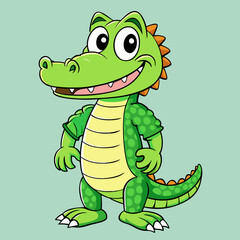 Fototapeta premium funny crocodile vector