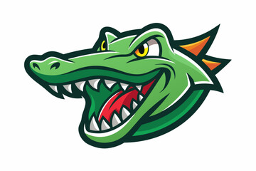 crocodile head logo vector