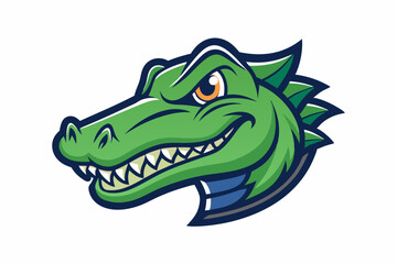 crocodile head logo vector