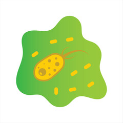 Single-celled organism in a liquid environment