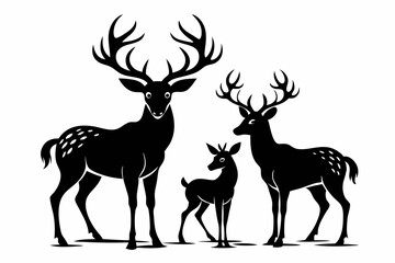 deer silhouette vector