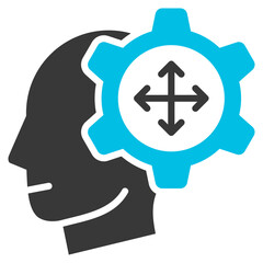 Flexibility Glyph Blue Grey Icon