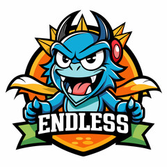  endless summer mascot logo 