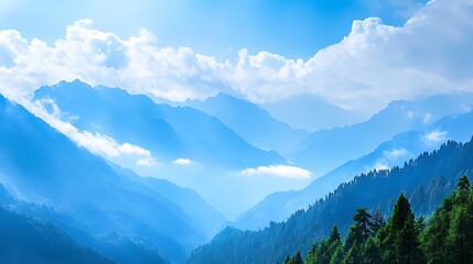 Fototapeta premium Majestic Mountain Range at Sunset, Bathed in Serene Pink and Purple Hues Across the Sky