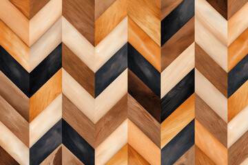 Stylish chevron pattern in warm wood tones, perfect for backgrounds and textures in design projects.