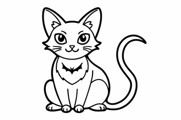 cat line art vector