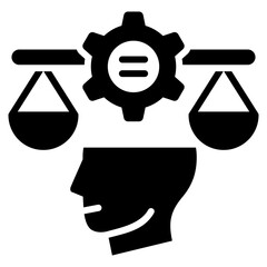 Fair Mindedness Glyph Icon