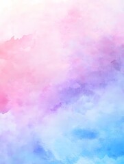 Obraz premium Imagine a dreamy cotton candy sky where swirls of pastel pink, blue, and lavender dance together,