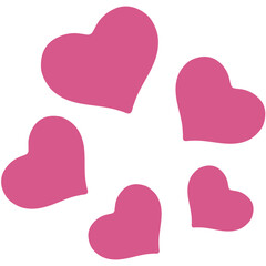 Multiple Pink Hearts
