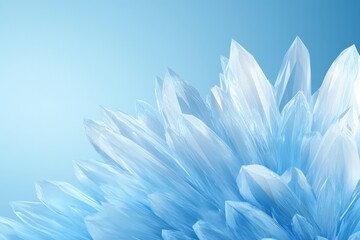 Abstract ice crystal formation design