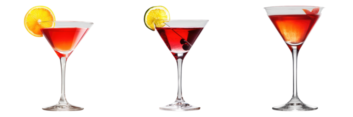 Cosmopolitan cocktail isolated on transparent background. PNG , se ofg