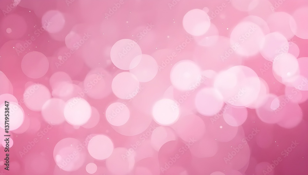 Wall mural elegant pink bokeh lights creating a beautiful abstract effect