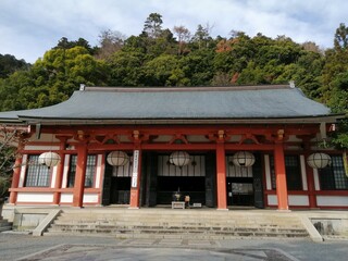 This is Kurama Temple in Kyoto, Japan.