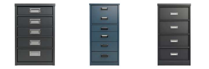 Filing cabinet isolated on transparent background. PNG , se of