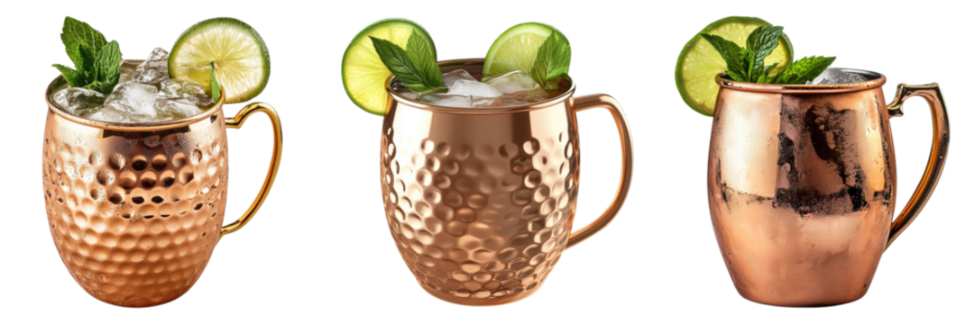 Moscow mule isolated on transparent background. PNG , se of