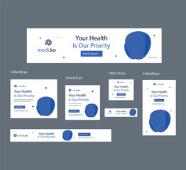 medical social media covers and post Health Business promotion and Social media cover banner template ads timeline