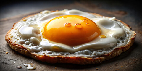 Golden Perfection Sunny Side Up Egg Isolated