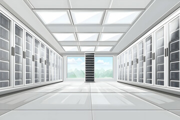 Server room, data center, mountain view, technology