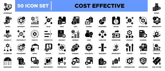 Cost Effective Iconset Glyph