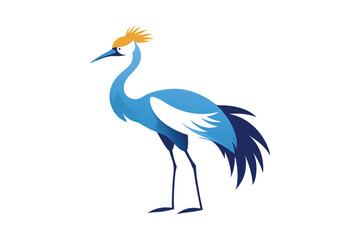 Obraz premium blue heron isolated on white background