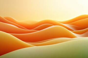 Abstract yellow and orange waves